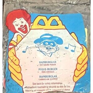 McDonalds Happy Meal Toy Hamburglar 1996 Vintage Noise Maker